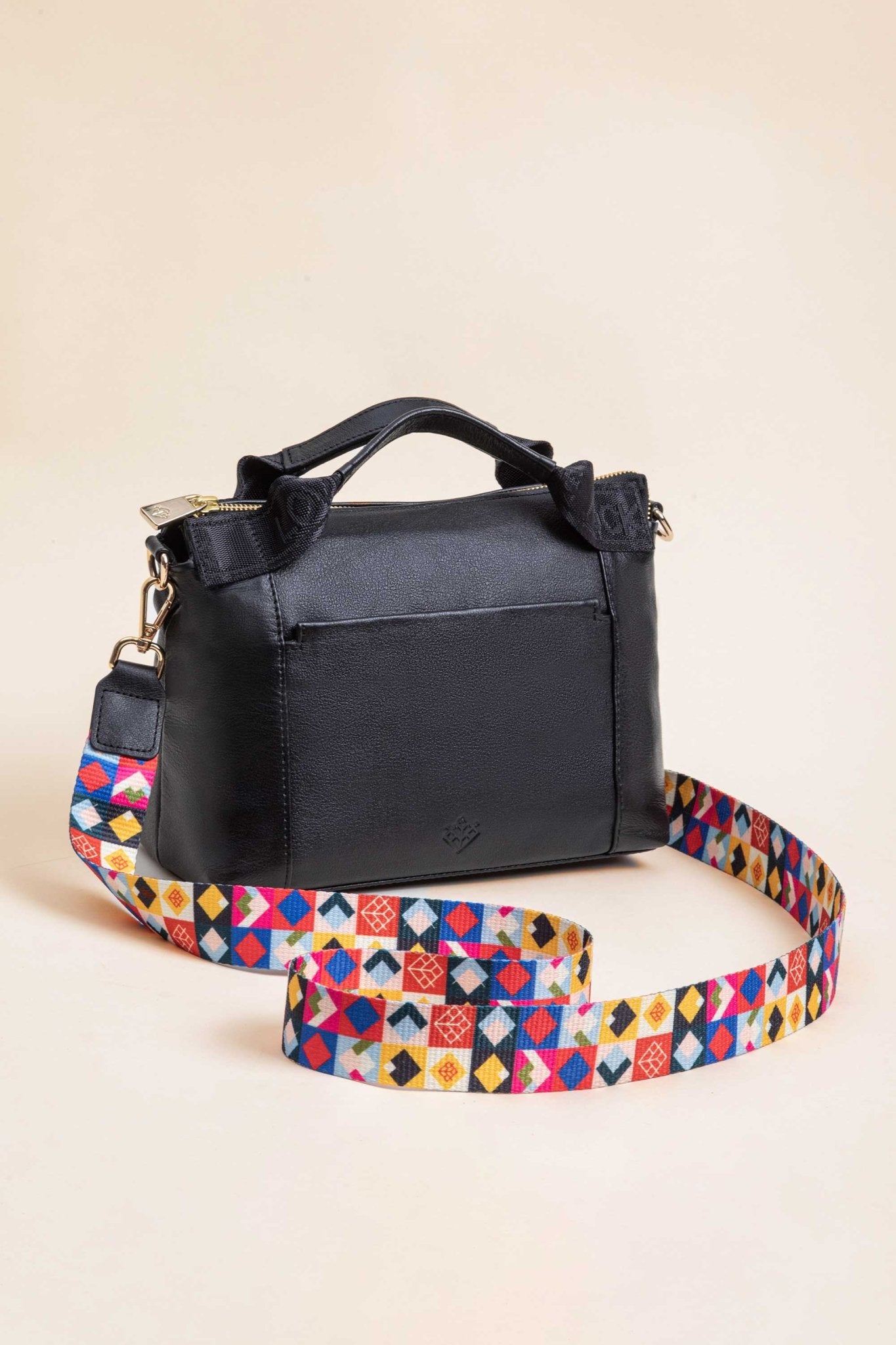 Crossbody Bonita Negro / Doble Correa - LOVENOCK