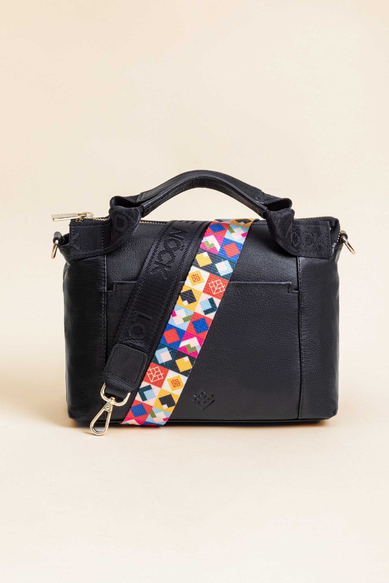 Crossbody Bonita Negro / Doble Correa - LOVENOCK