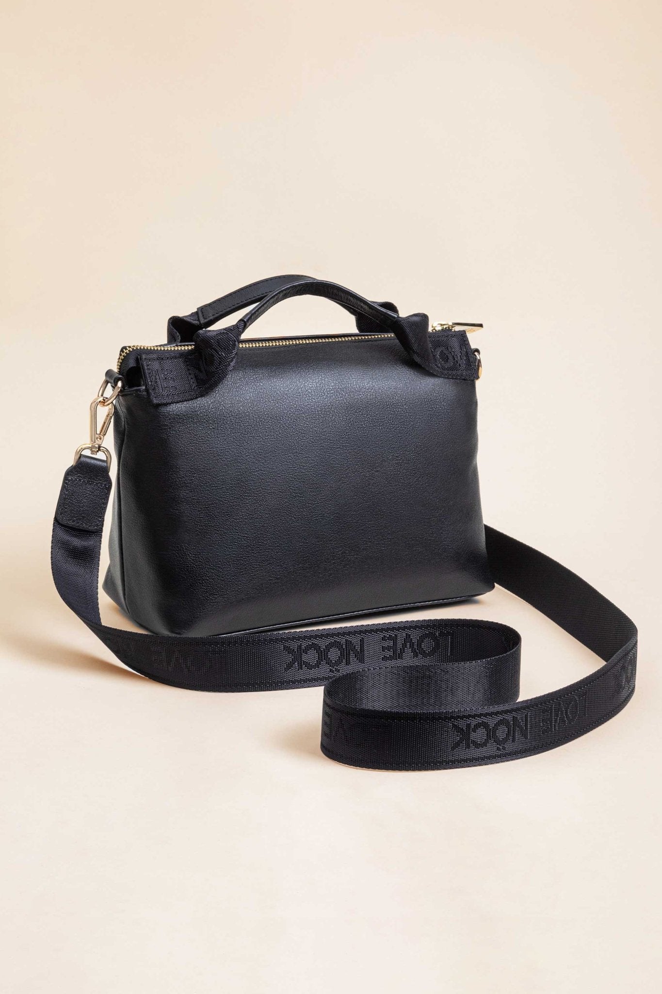 Crossbody Bonita Negro / Doble Correa - LOVENOCK