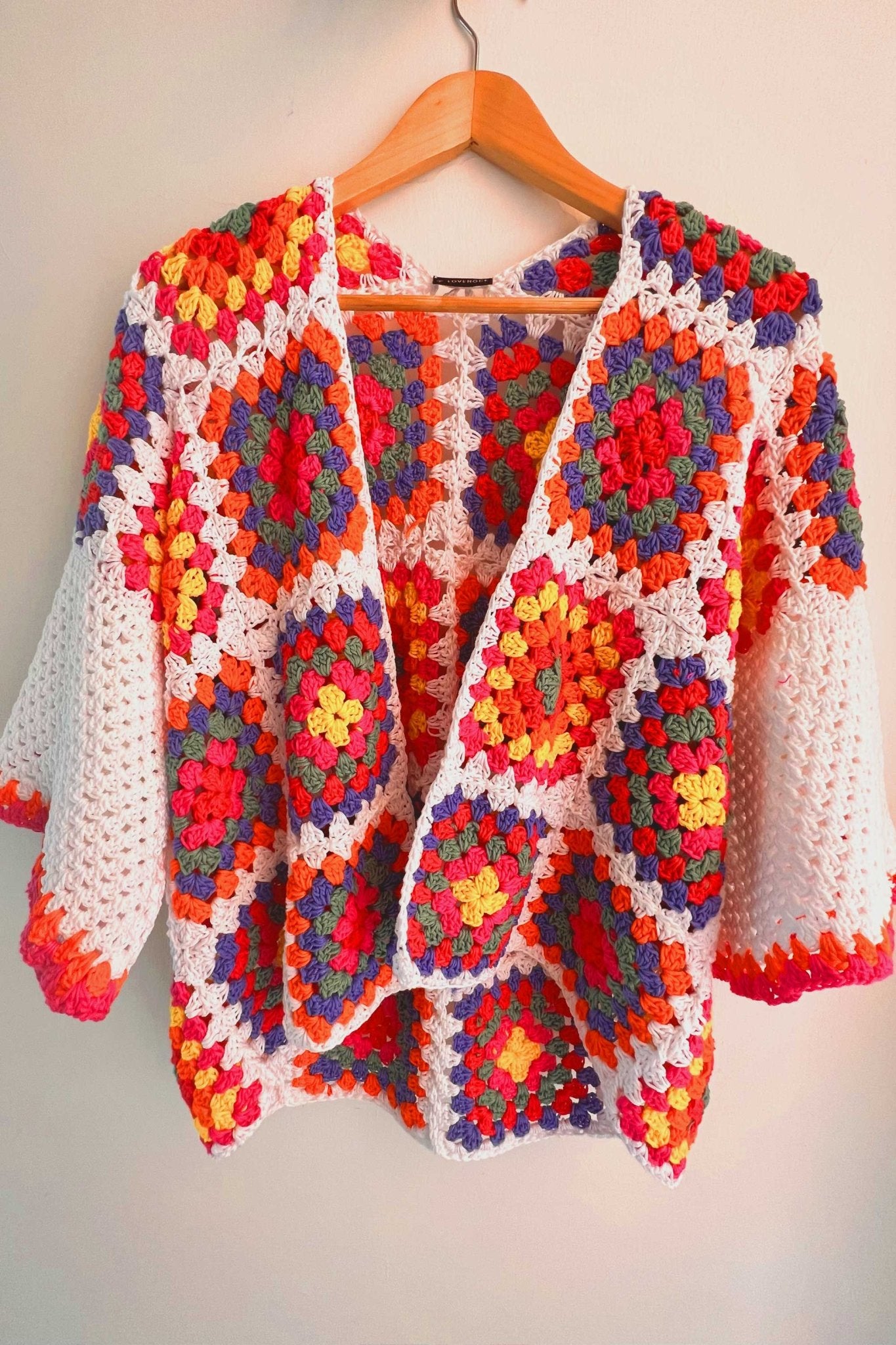 Saquito crochet Rainbow - Edición NÖCK - LOVENOCK